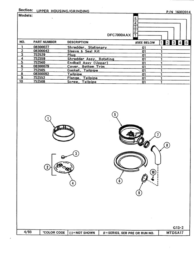 Diagram for DFC1100AAX