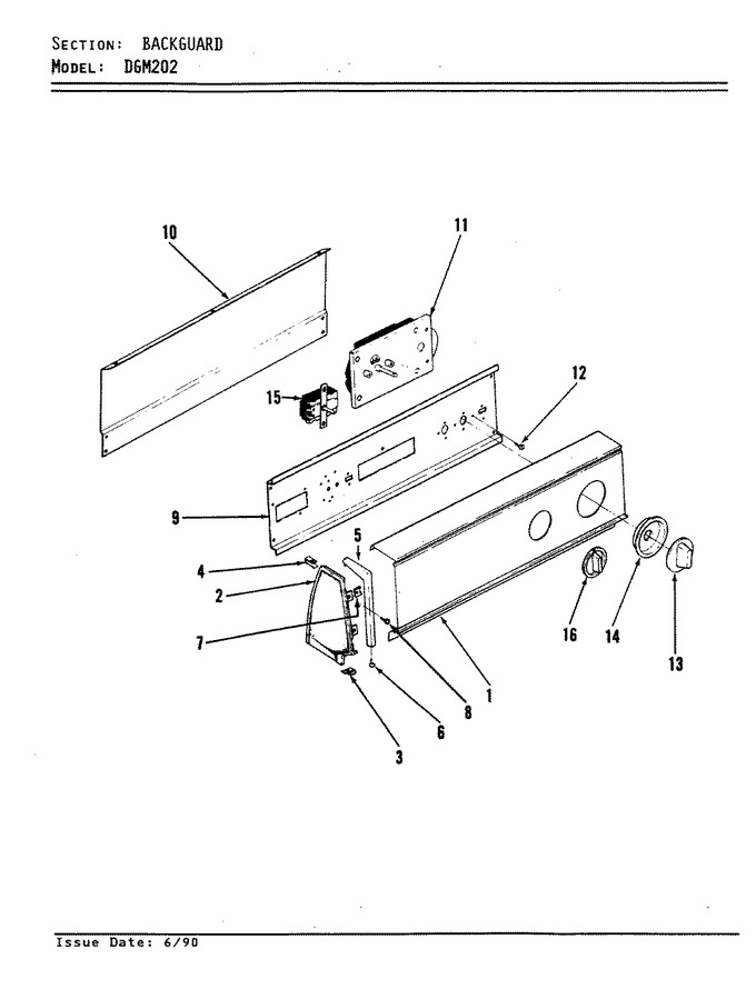 Diagram for DGM202W