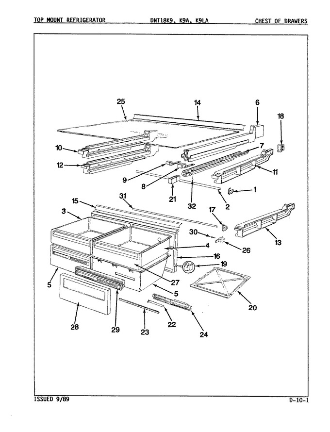 Diagram for DNT18K9 (BOM: 9A17A)