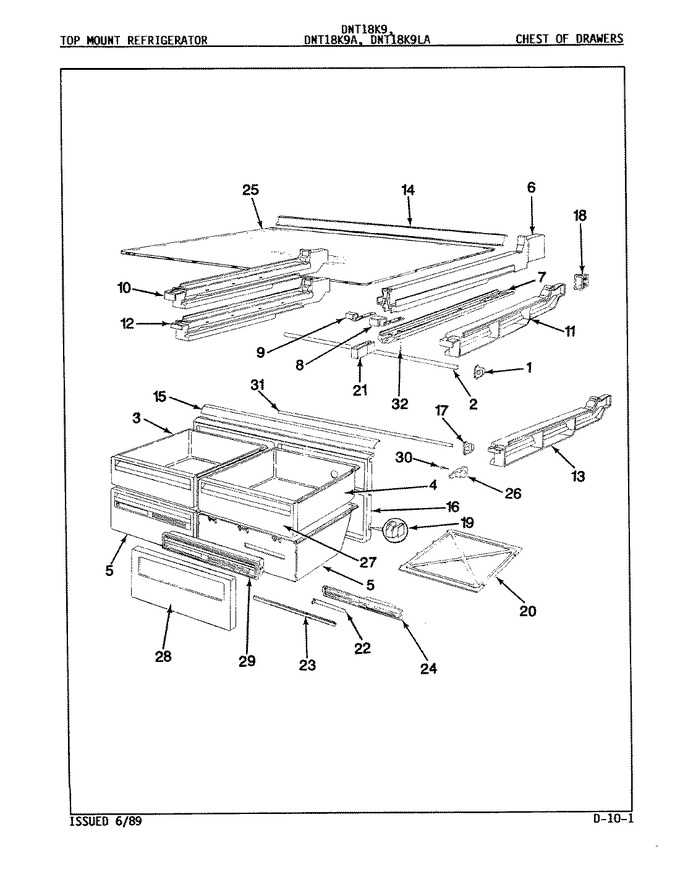 Diagram for DNT18K9 (BOM: 9A71A)