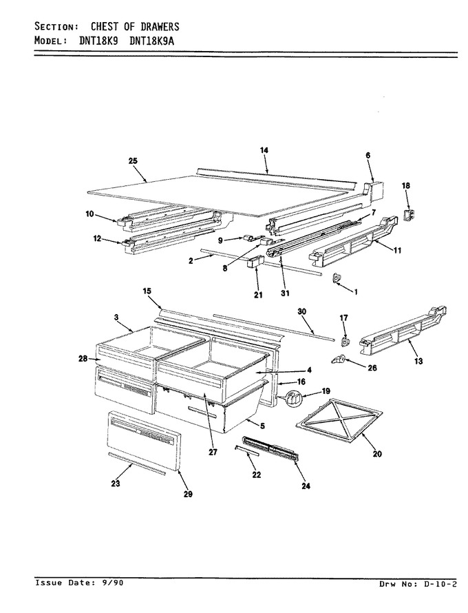 Diagram for DNT18K9A (BOM: 9A93A)
