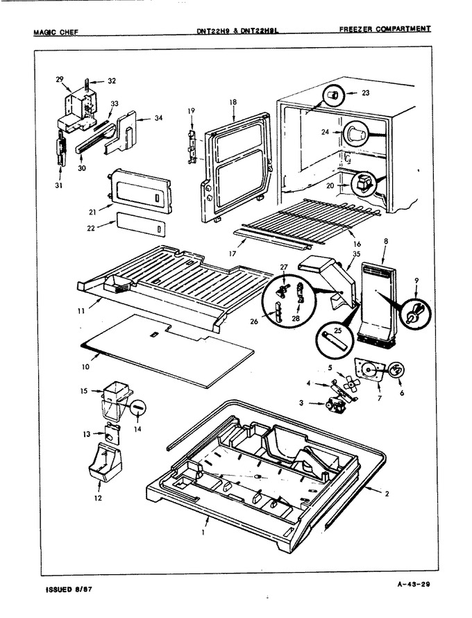 Diagram for DNT22H9LA (BOM: 7B06B)