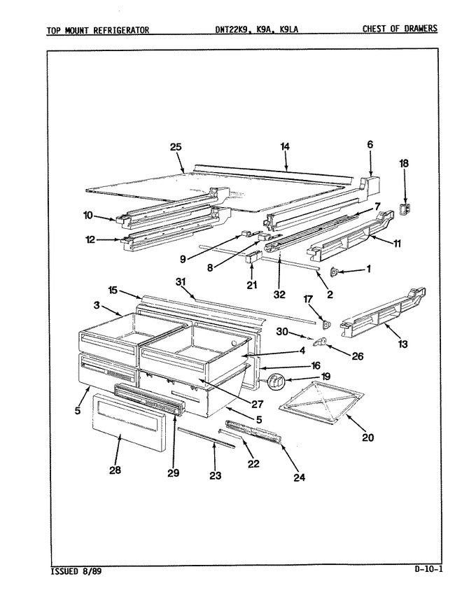 Diagram for DNT22K9LA (BOM: 9A98A)