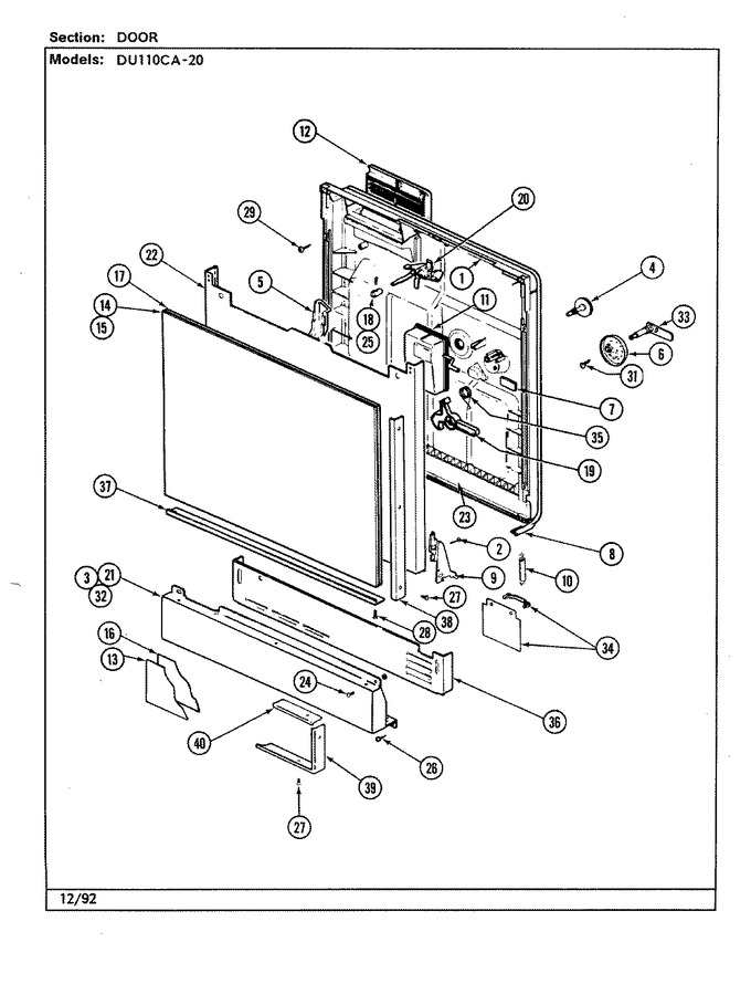 Diagram for DU110CA-20