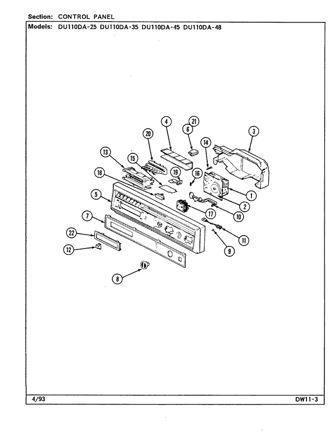 Diagram for DU110DA-45