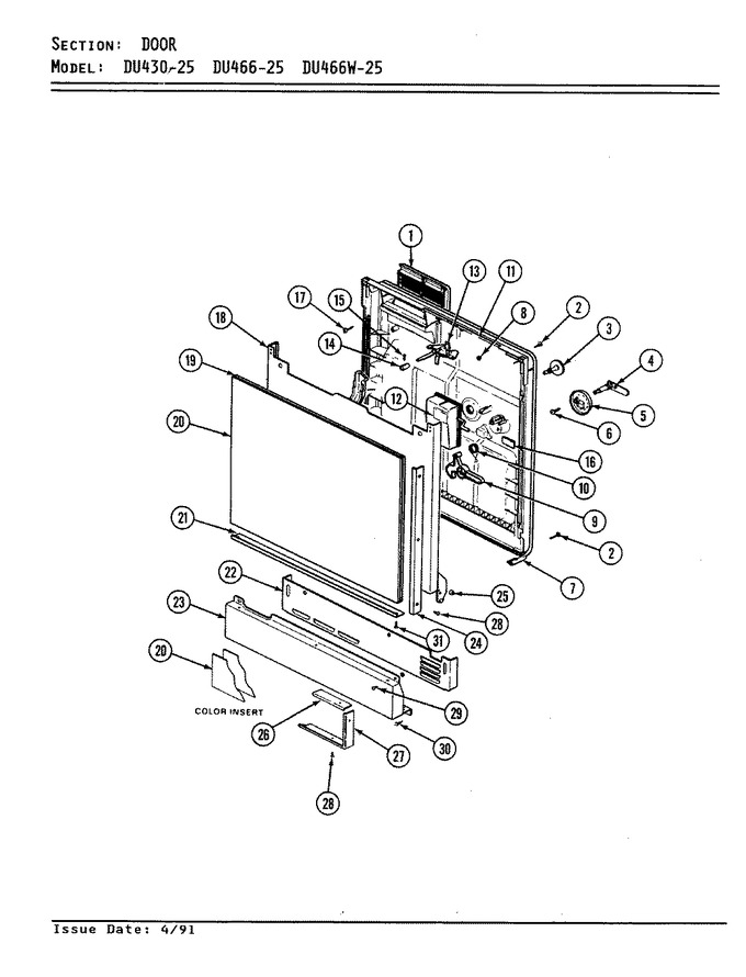 Diagram for DU466W-25