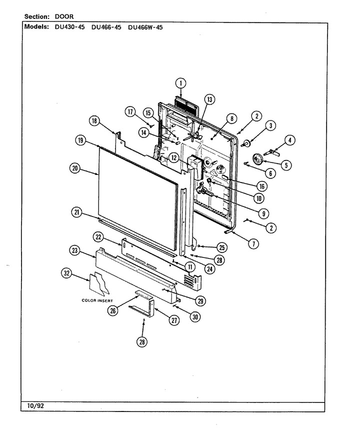 Diagram for DU430-45