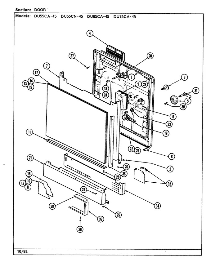 Diagram for DU75CA-45