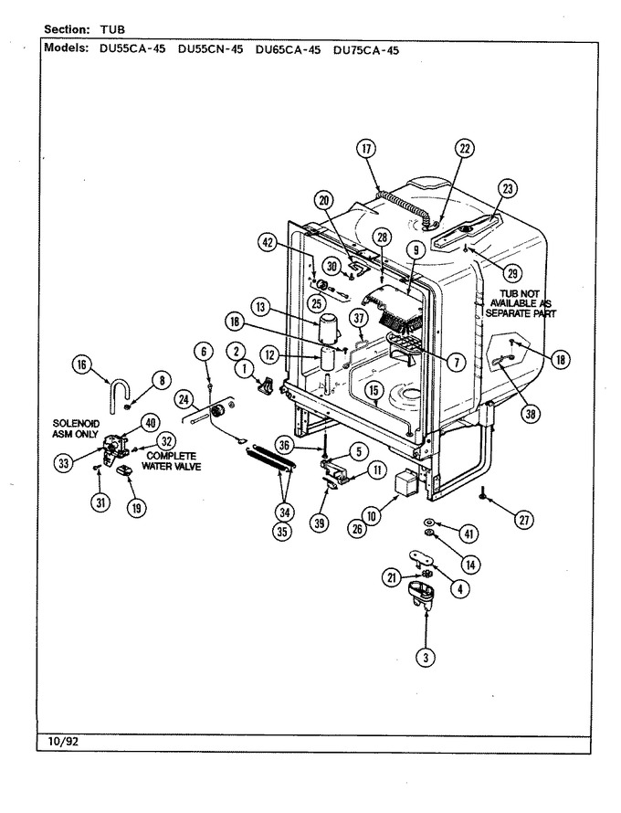 Diagram for DU75CA-45