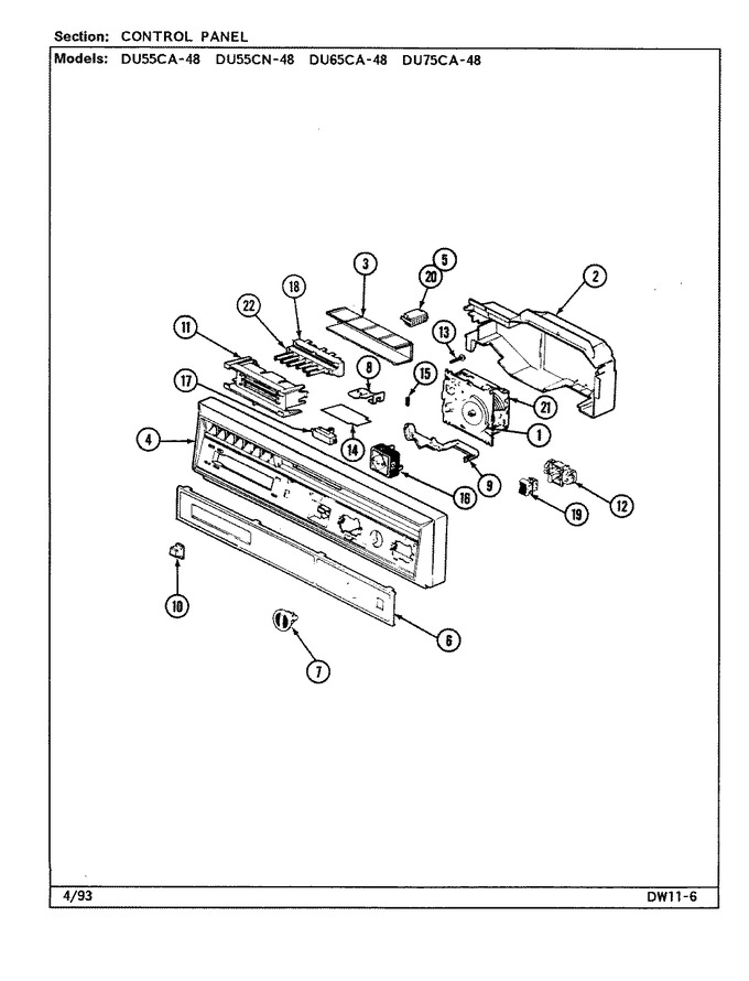 Diagram for DU75CA-48