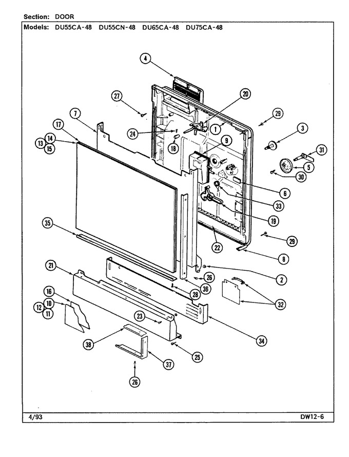 Diagram for DU75CA-48