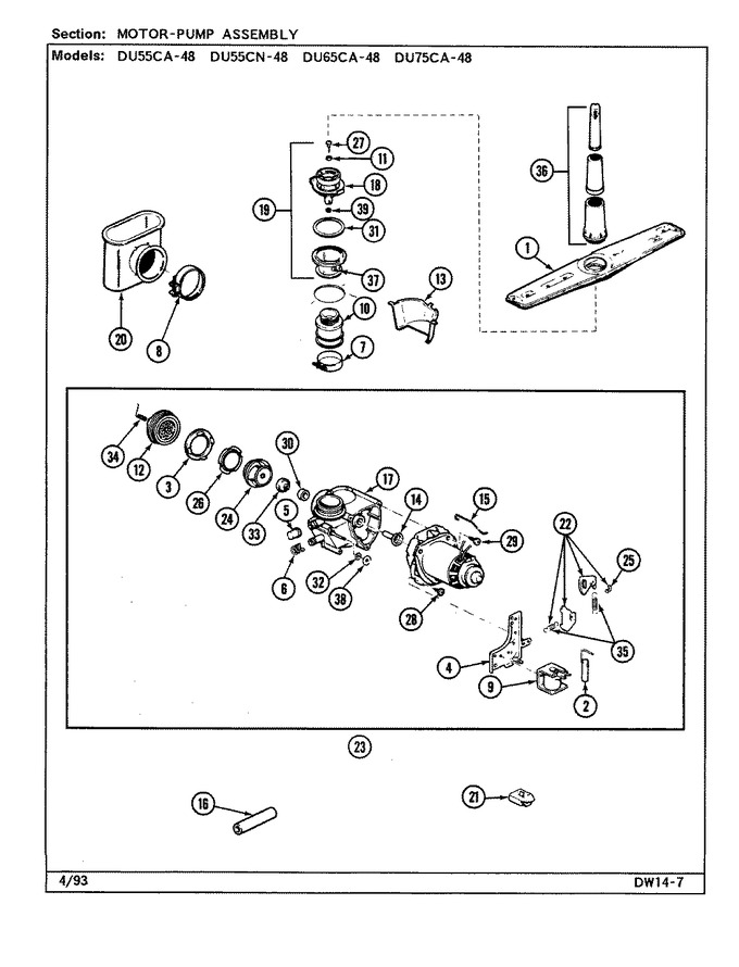 Diagram for DU75CA-48