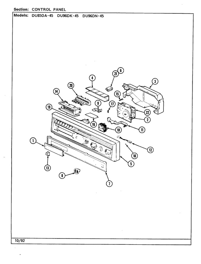 Diagram for DU96DK-45