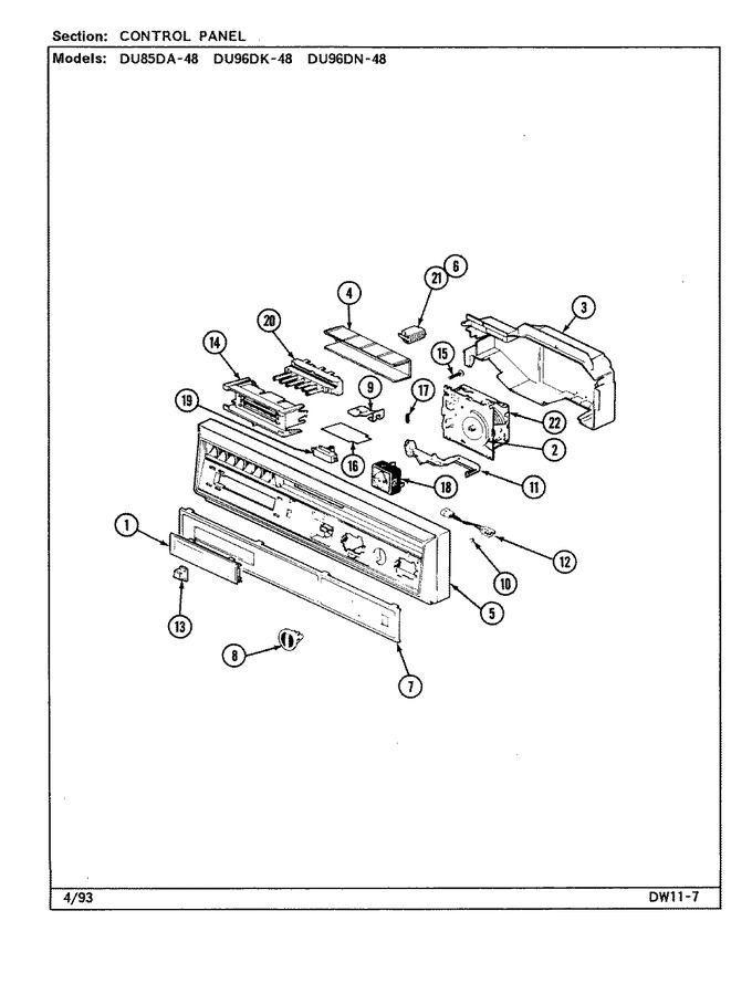 Diagram for DU96DN-48