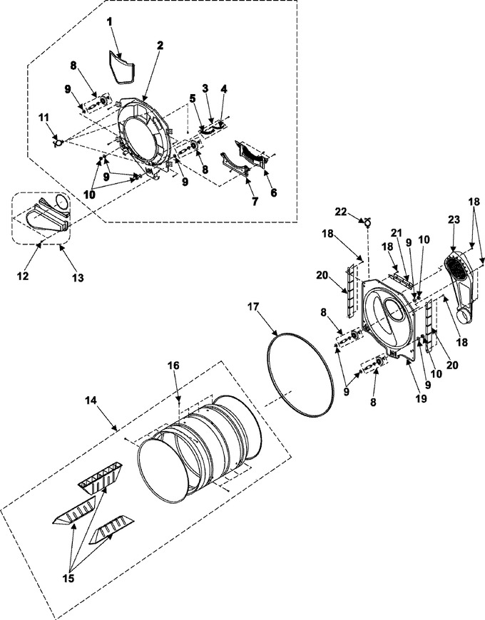 Diagram for DV306LEW/XAA