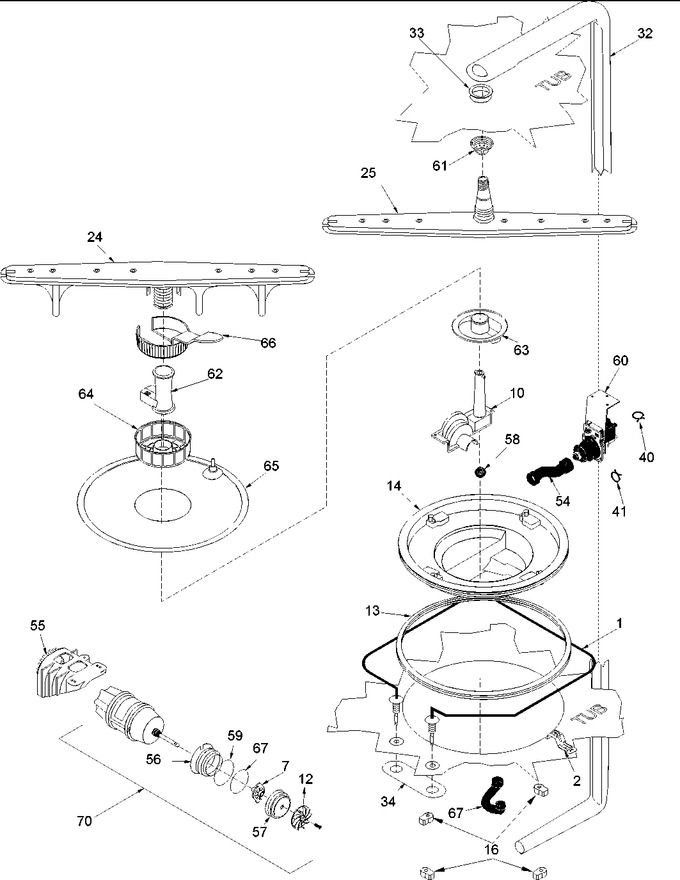 Diagram for DWA33AW (BOM: P1318624W)