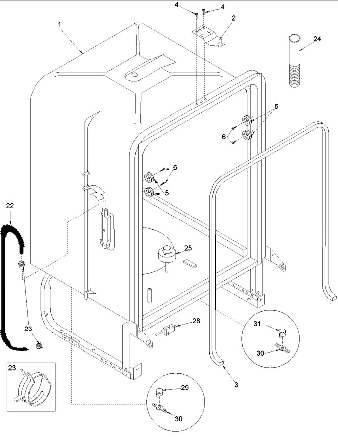 Diagram for DWA33AW (BOM: P1318604W)