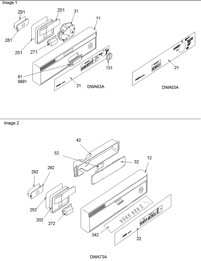 Diagram for DWA73AW (BOM: P1318613W)