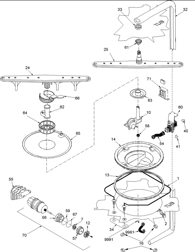 Diagram for DWA63AB (BOM: P1318631W)