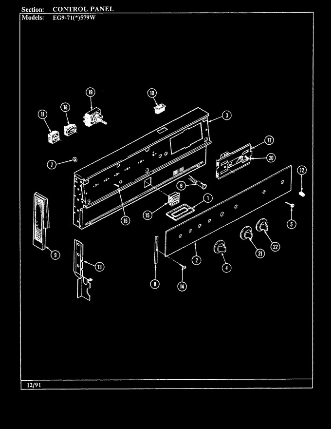Diagram for EG9-71A579W