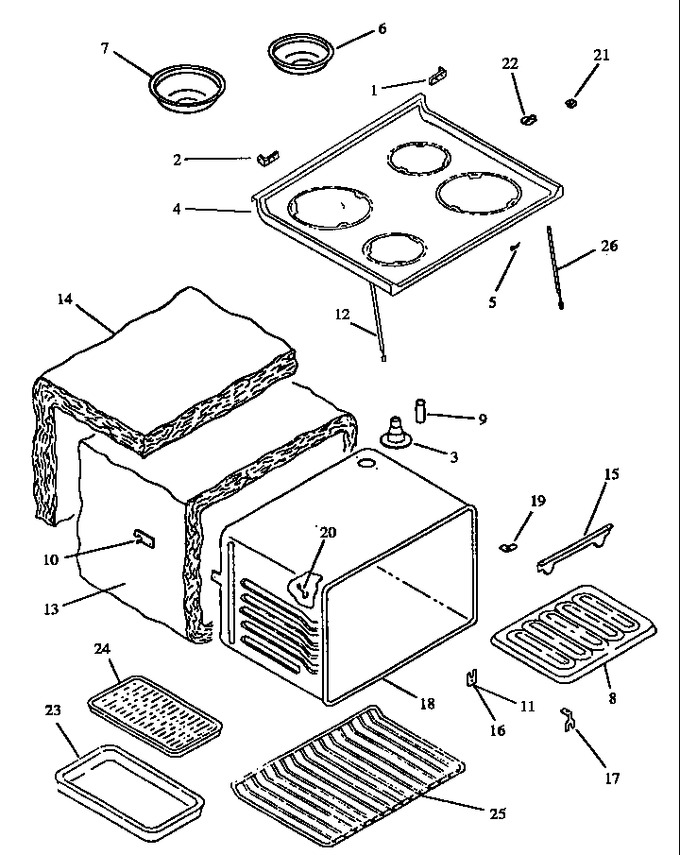 Diagram for ESF34002WG (BOM: P1142613NWG)
