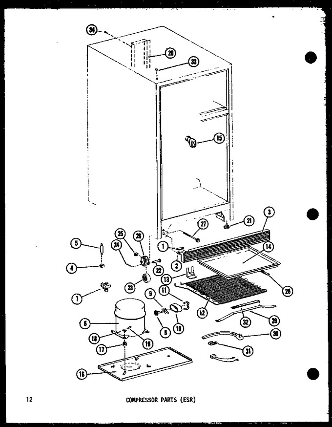 Diagram for ESR14B-A (BOM: P6030380W A)