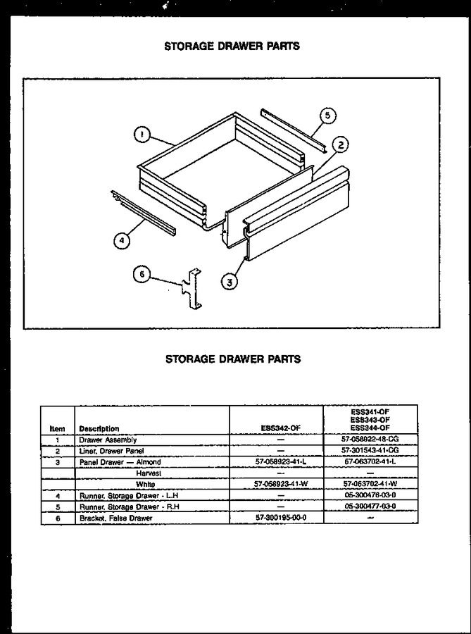 Diagram for ESS344-OF (BOM: ESS3440OF)