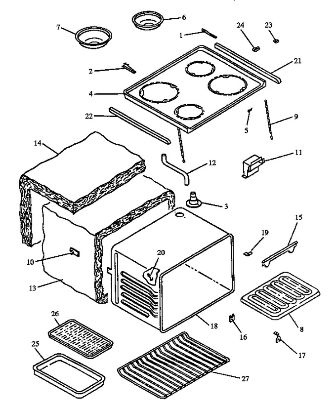 Diagram for EST3992W (BOM: P1132637N W)