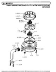 Diagram for 01 - Drain Chamber/impeller Plate/shredder