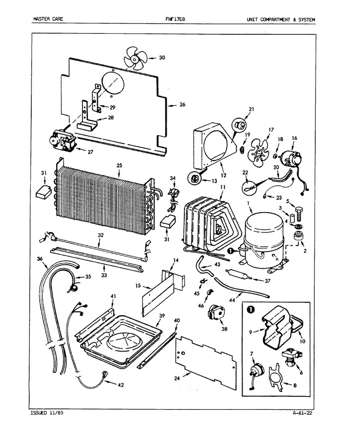 Diagram for FNF17E8 (BOM: EY44A)
