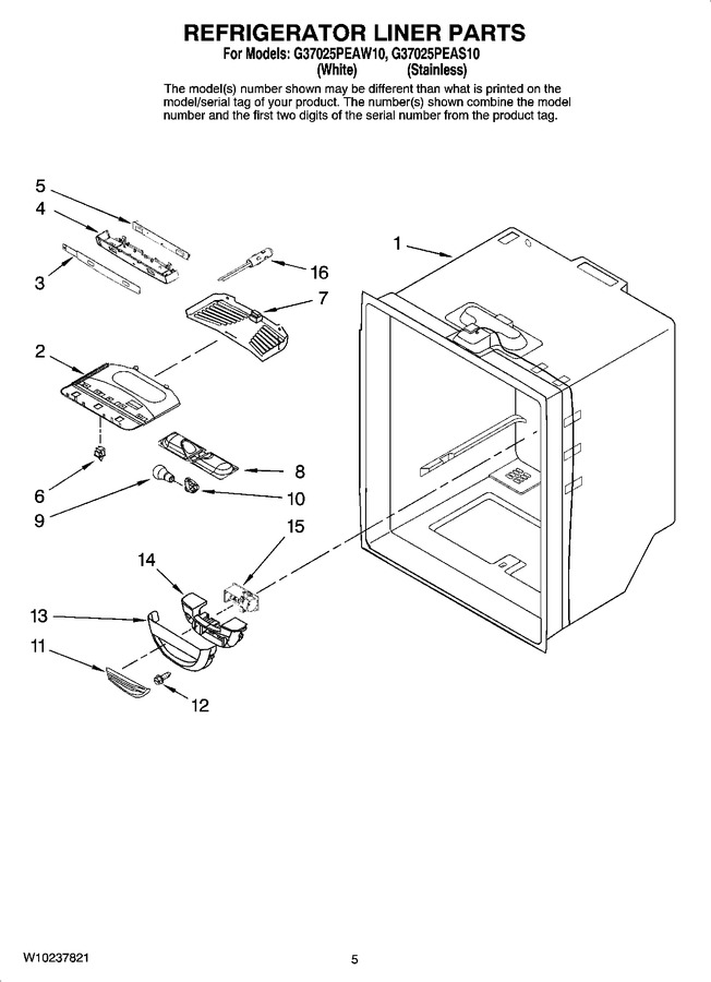 Diagram for G37025PEAW10