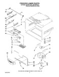 Diagram for 03 - Freezer Liner Parts
