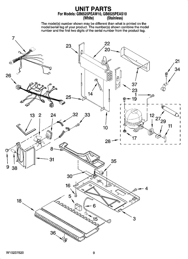Diagram for GB6525PEAW10