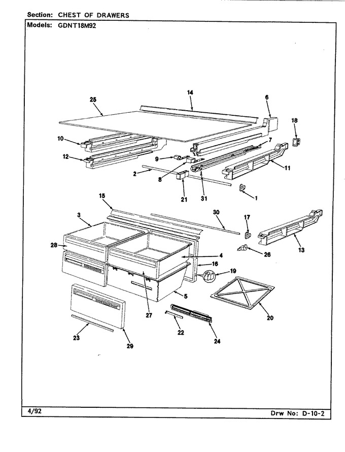 Diagram for GDNT18M92 (BOM: CF45A)