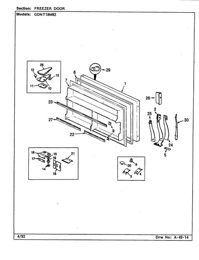 Diagram for GDNT18M92 (BOM: CF45A)