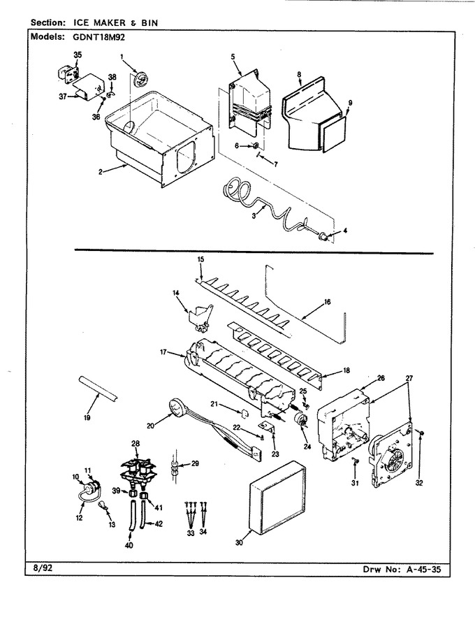 Diagram for GDNT18M92 (BOM: CF45A)