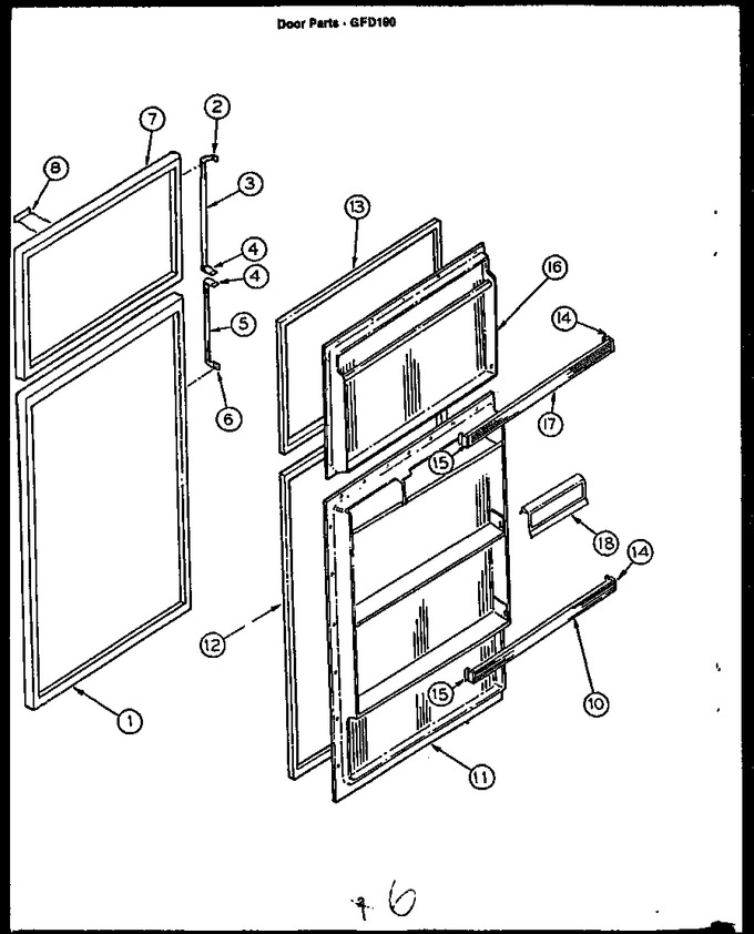 Diagram for GFD190-1W2 (BOM: GFD19001W 2)