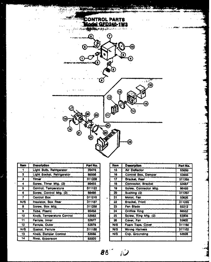 Diagram for GFD240-1L3 (BOM: GFD24001L 3)
