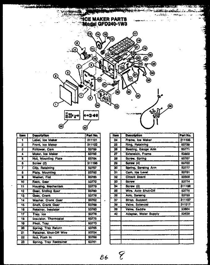 Diagram for GFD240-1L3 (BOM: GFD24001L 3)