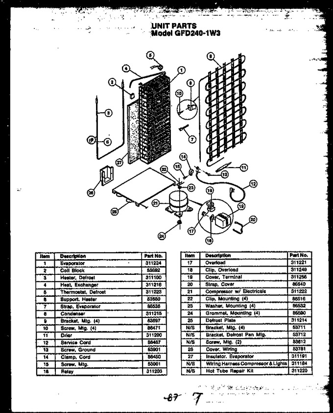 Diagram for GFD240-1L3 (BOM: GFD24001L 3)