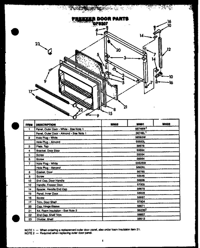 Diagram for GFS207/MN00