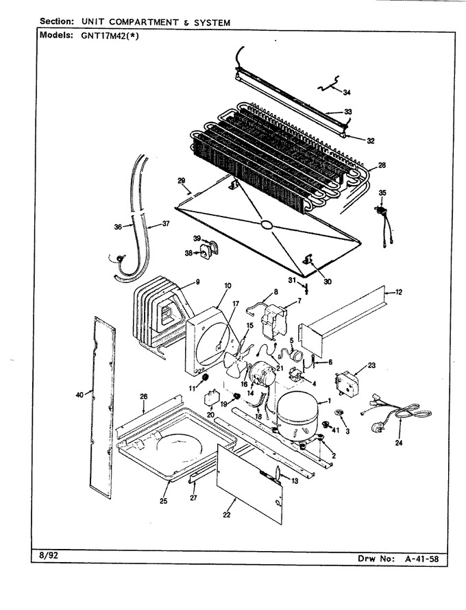 Diagram for GNT17M42 (BOM: BF36C)