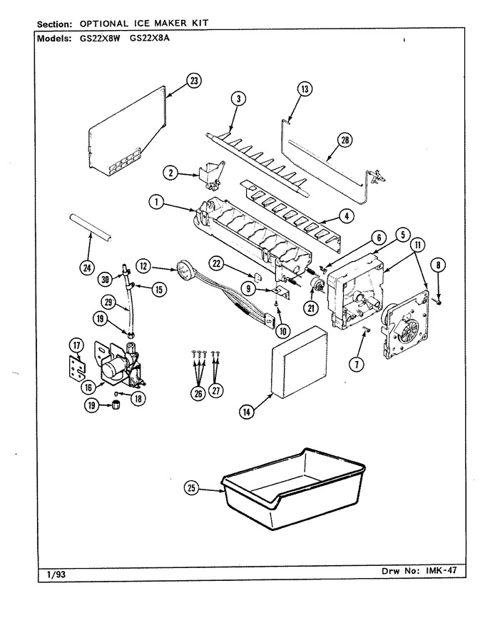 Diagram for GS22X8W (BOM: DR16A)