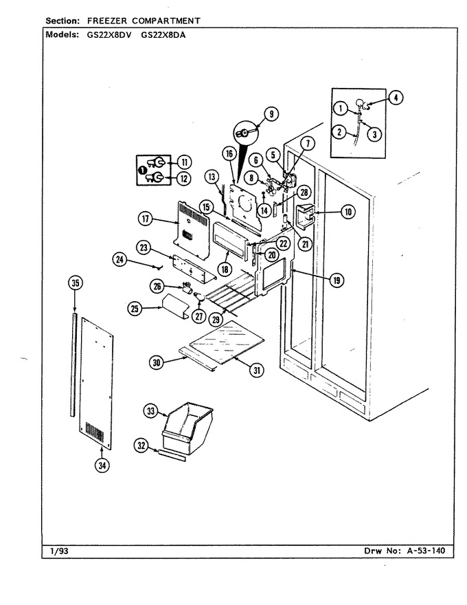 Diagram for GS22X8DV (BOM: DR33B)