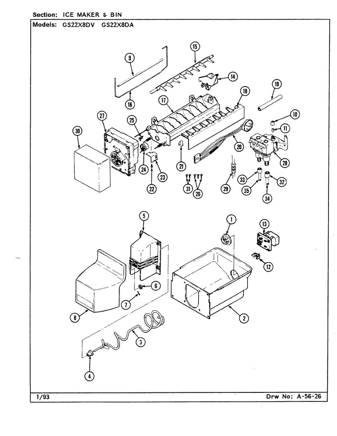 Diagram for GS22X8DV (BOM: DR33B)