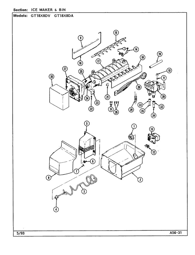 Diagram for GT18X8DA (BOM: DC45A)