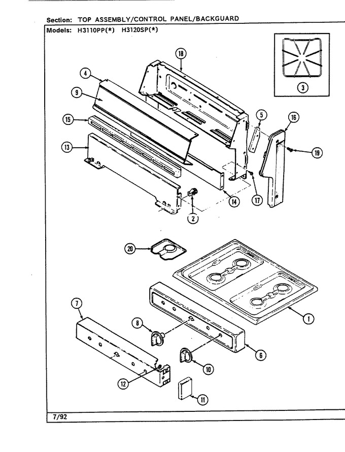 Diagram for H3110PPW
