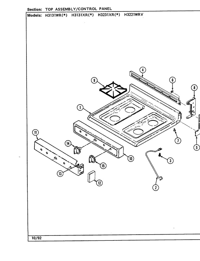 Diagram for H3131WRW