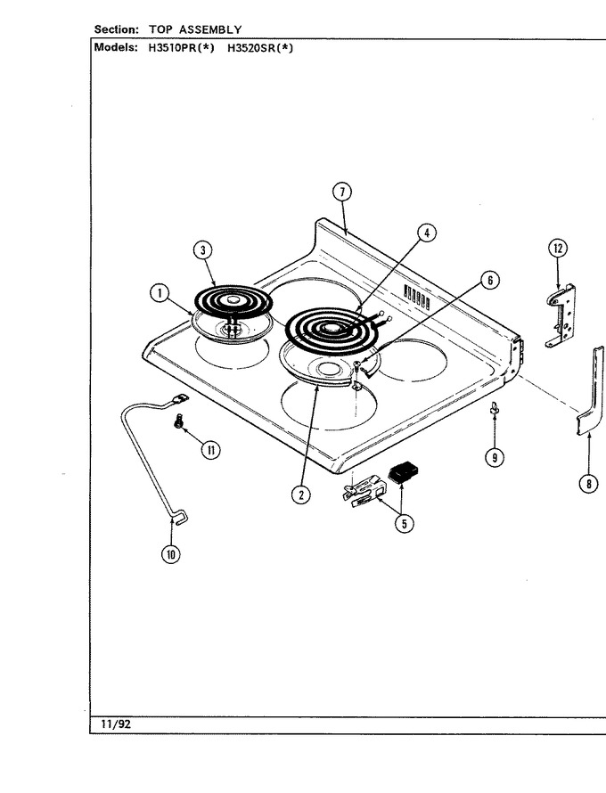 Diagram for H3510PRW