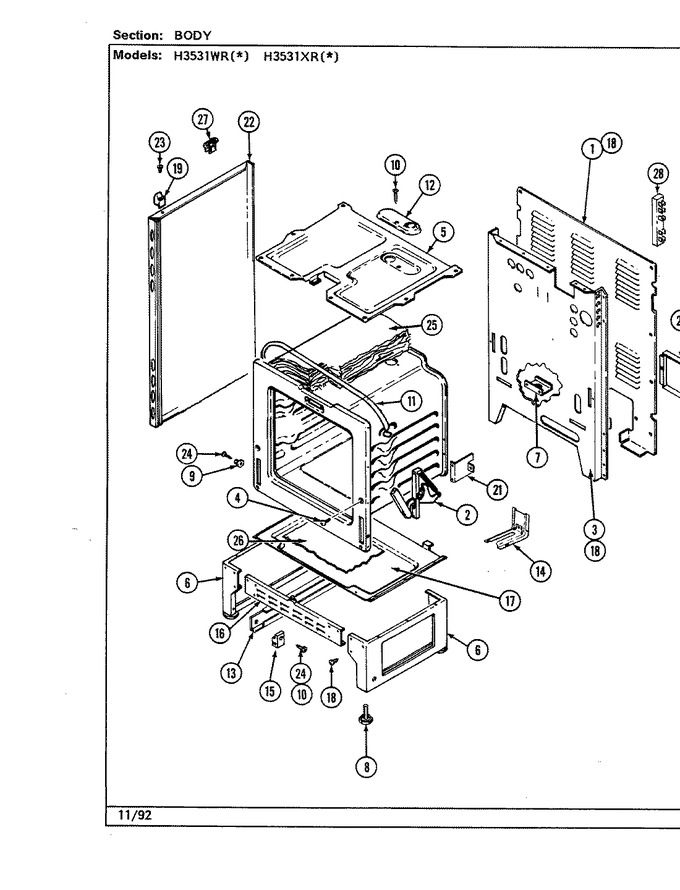 Diagram for H3531XRA